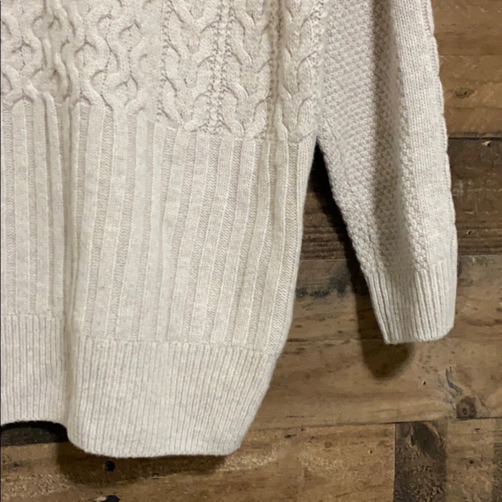 MADEWELL Patchwork Cable Knit Tunic Sweater - Picture 5 of 10